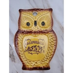 California Owl Kitchen Spoon Rest Wall Art Karol Western State Vintage